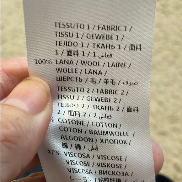 Stella McCartney Black Wool Wide Leg Pants Tuxedo Stripe down sides 40 NWT - Picture 15 of 16